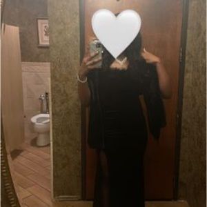 Jaime Feather Trim Velvet Mermaid Dress From Windsor